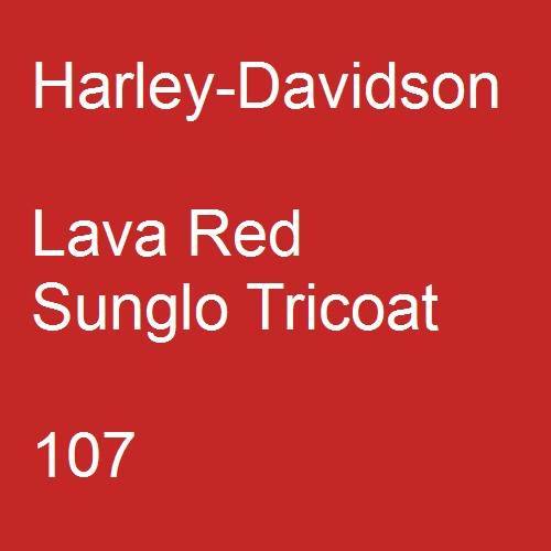 Harley-Davidson, Lava Red Sunglo Tricoat, 107.